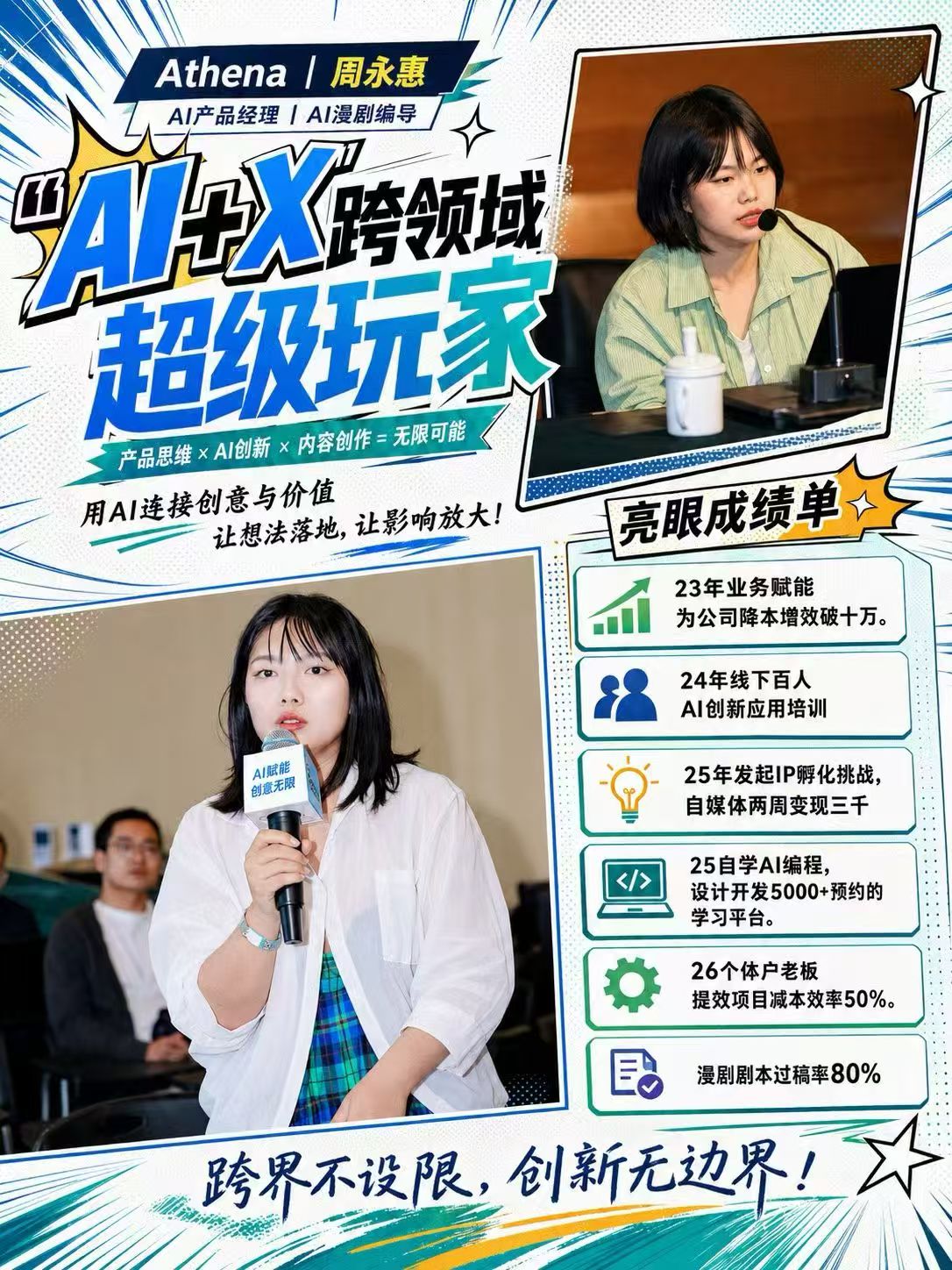 个人说明书海报